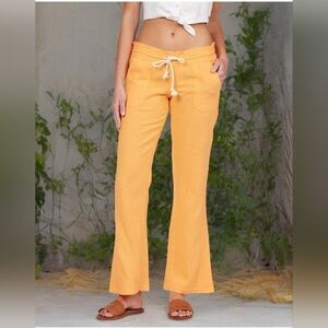 Roxy Women's Oceanside Pant Salmon Buff Exc Women's Size Small NWOT